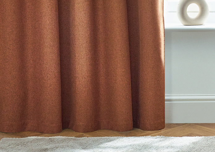 Dawn (Blackout) Eyelet, Brick - Ready Made Curtains - Image 6